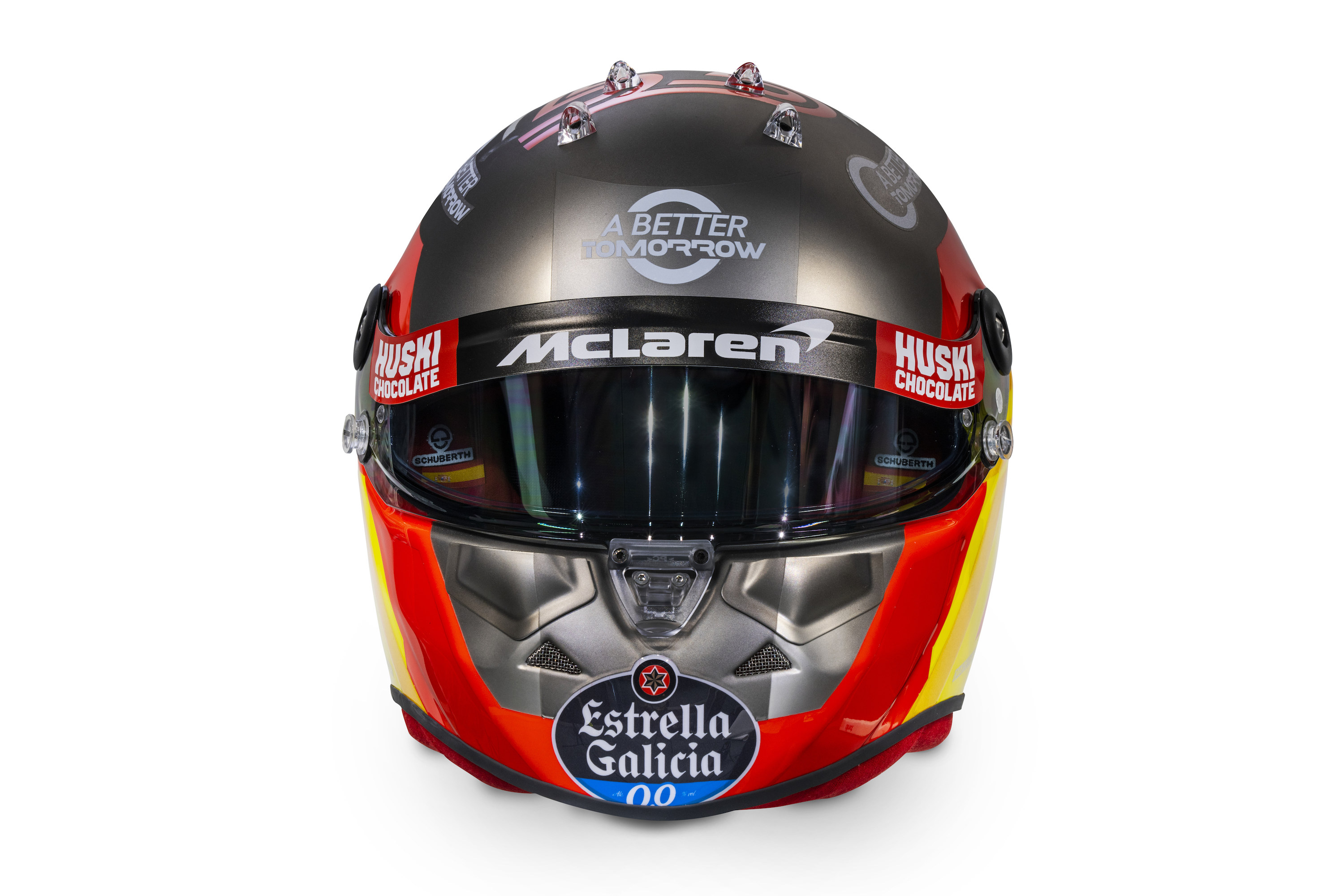 Carlos Sainz 2020 helmet_front view