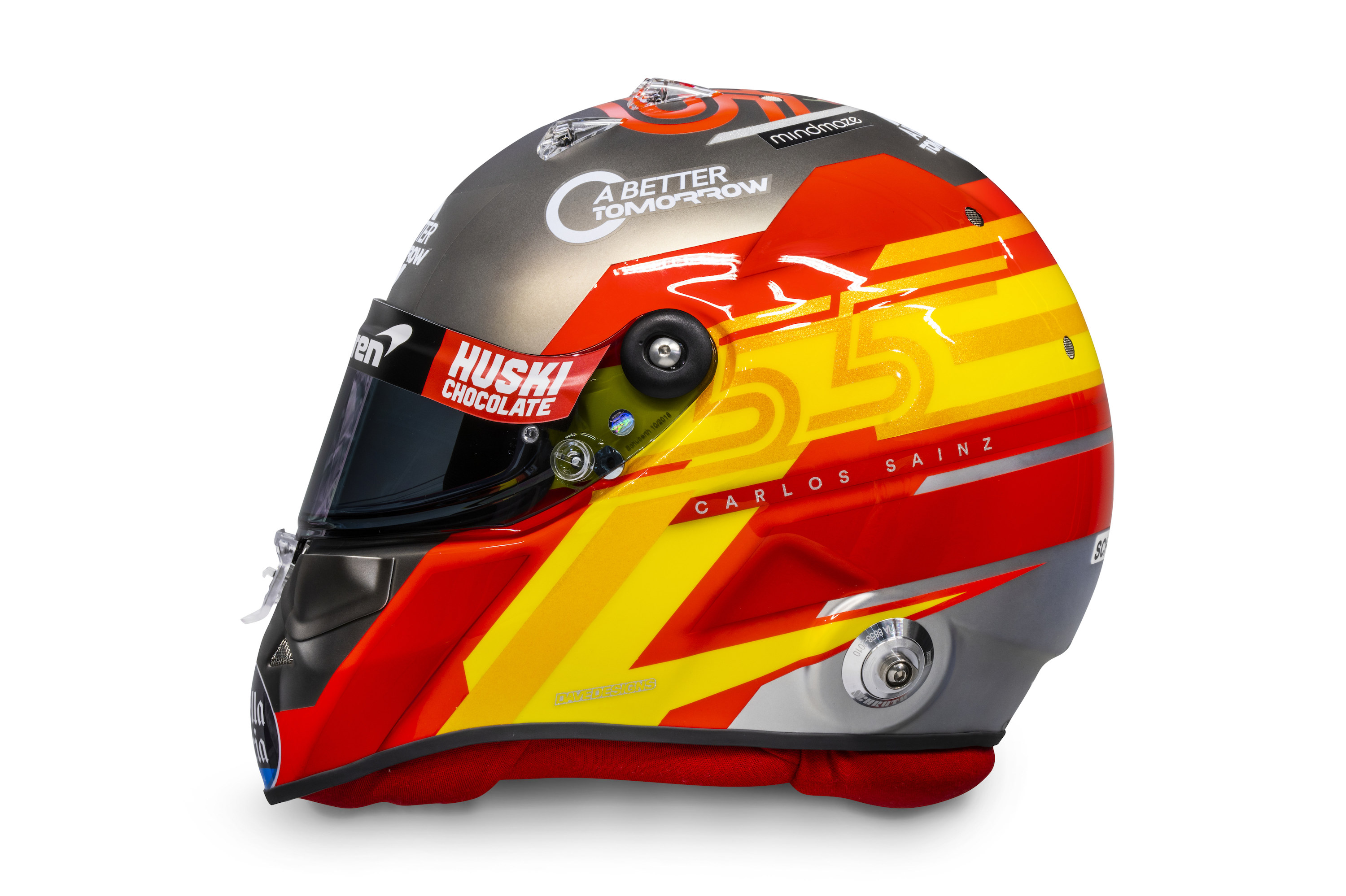 Carlos Sainz 2020 helmet_side view