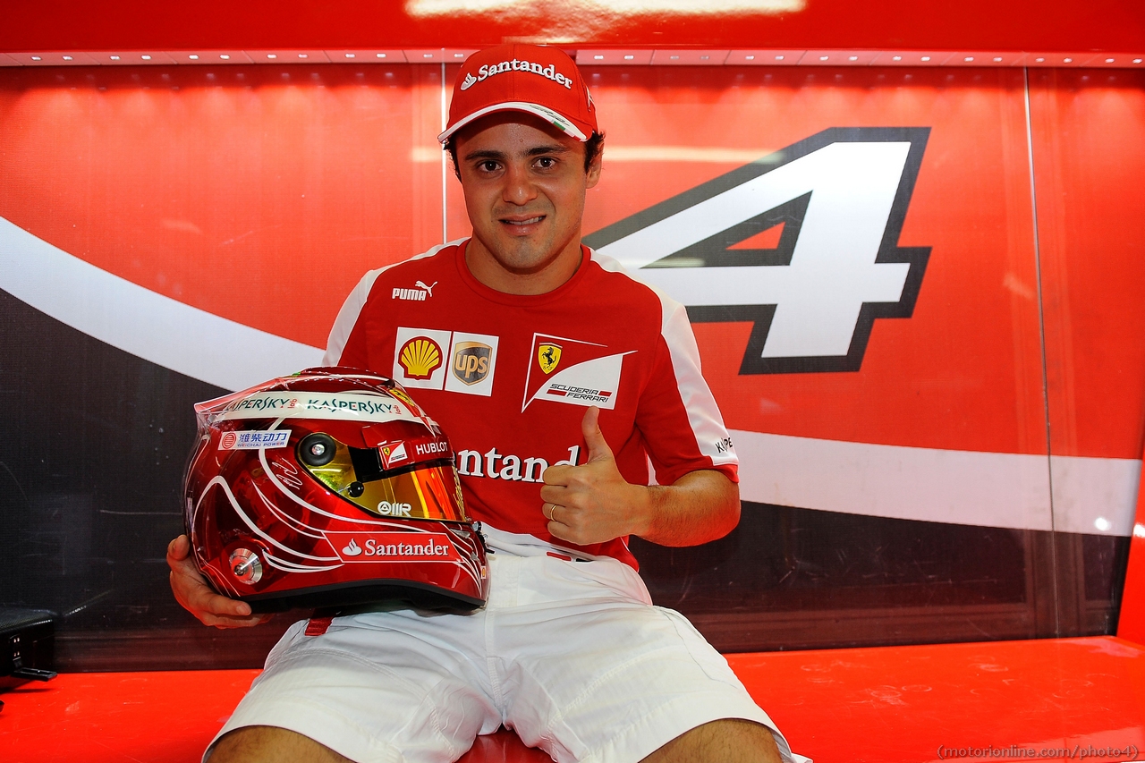 Casco di Felipe Massa ad Interlagos 2013