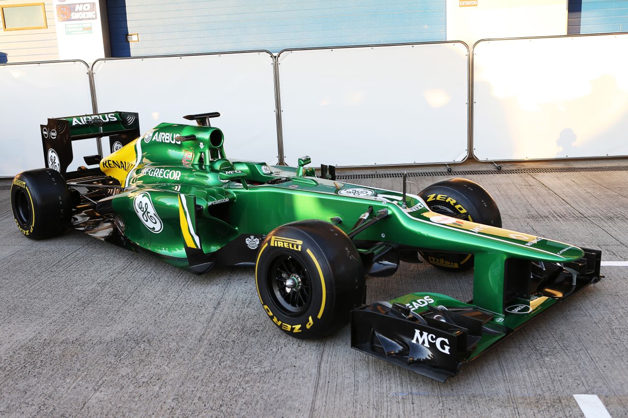 The new Caterham CT03 is unveiled.
