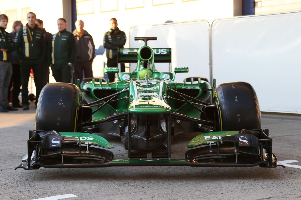 The new Caterham CT03 is unveiled.
