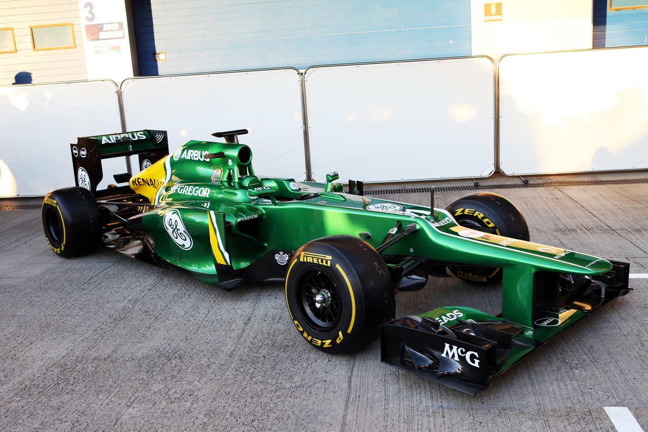 The new Caterham CT03 is unveiled.
