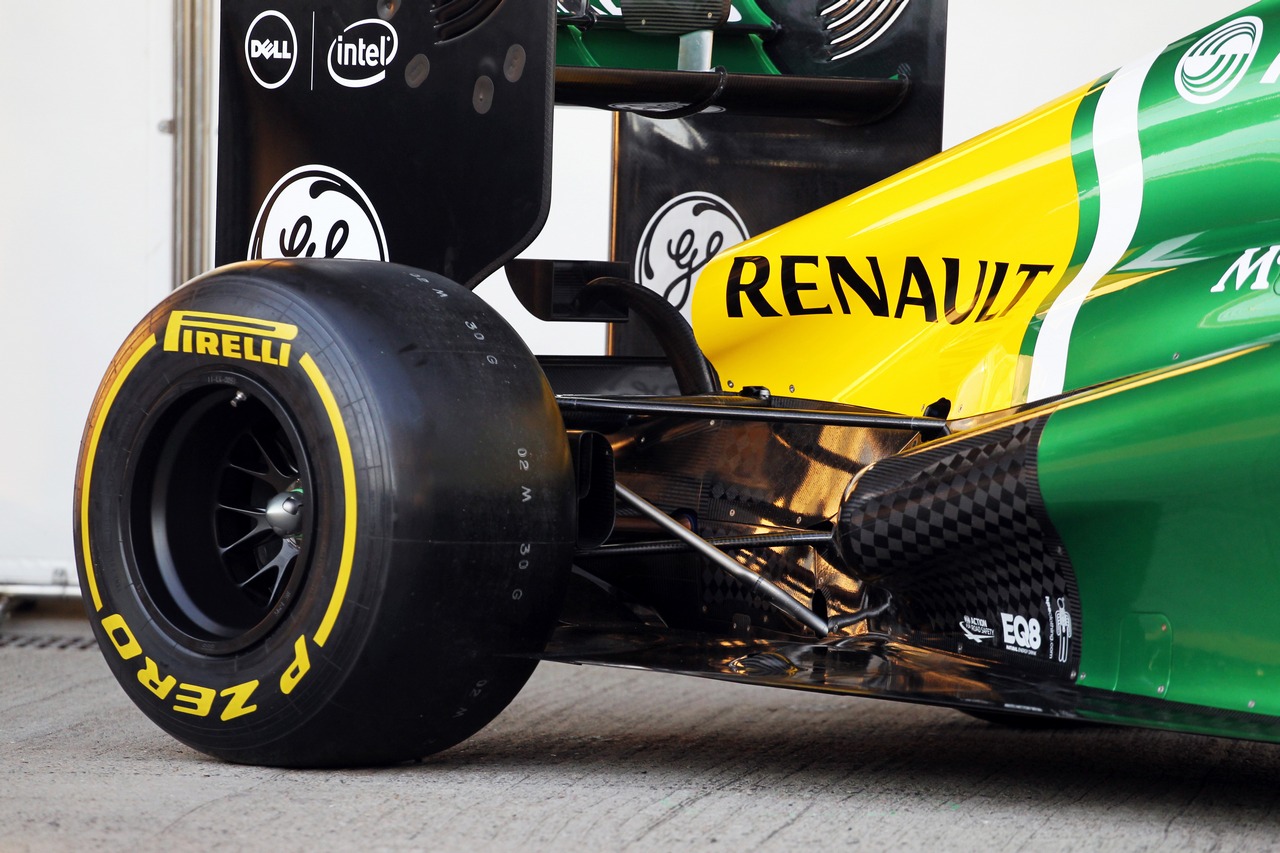 Caterham CT03 rear suspension detail.
