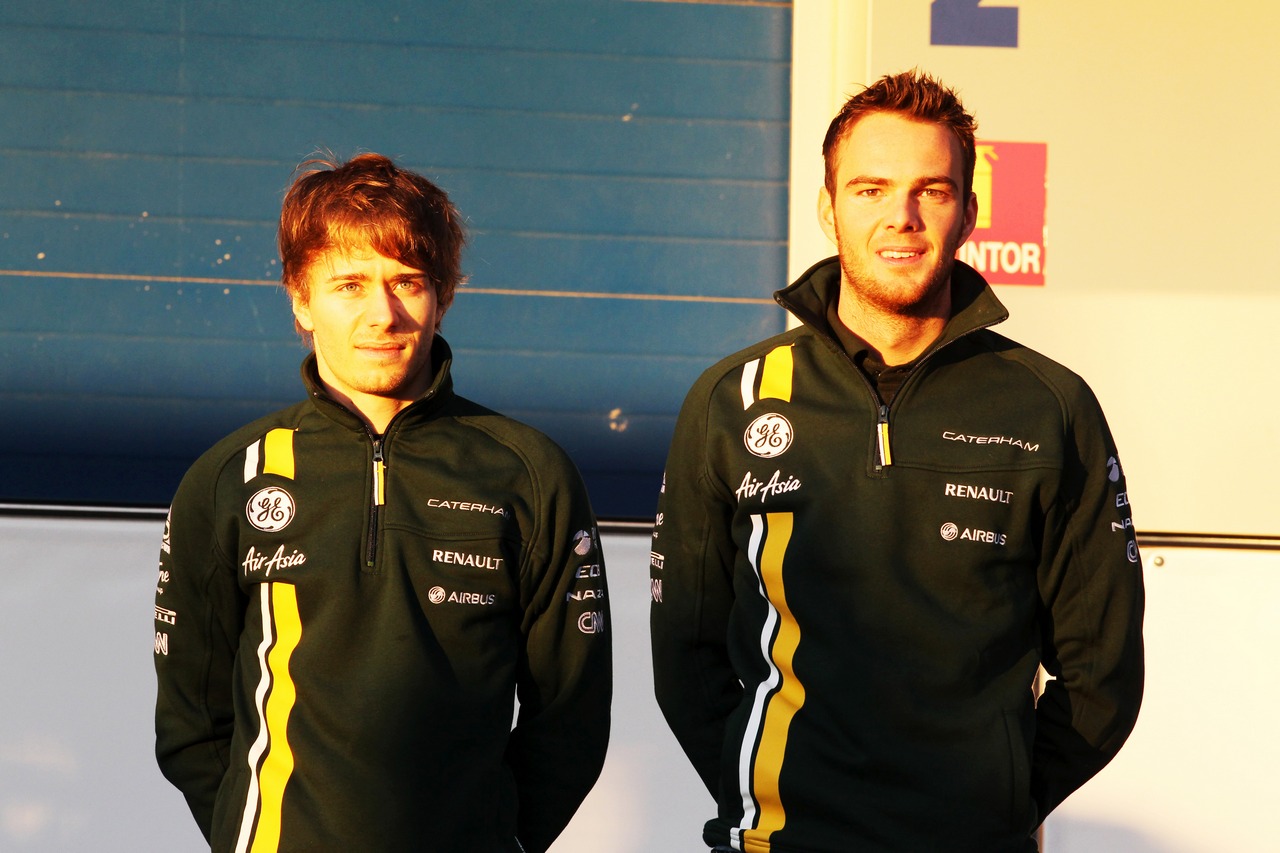 (L to R): Charles Pic (FRA) Caterham and team mate Giedo van der Garde (NLD) Caterham F1 Team.
