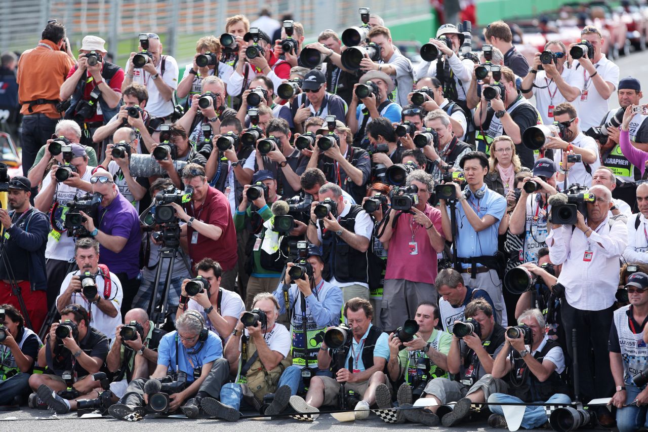 Photographers photographing the Drivers Photograph