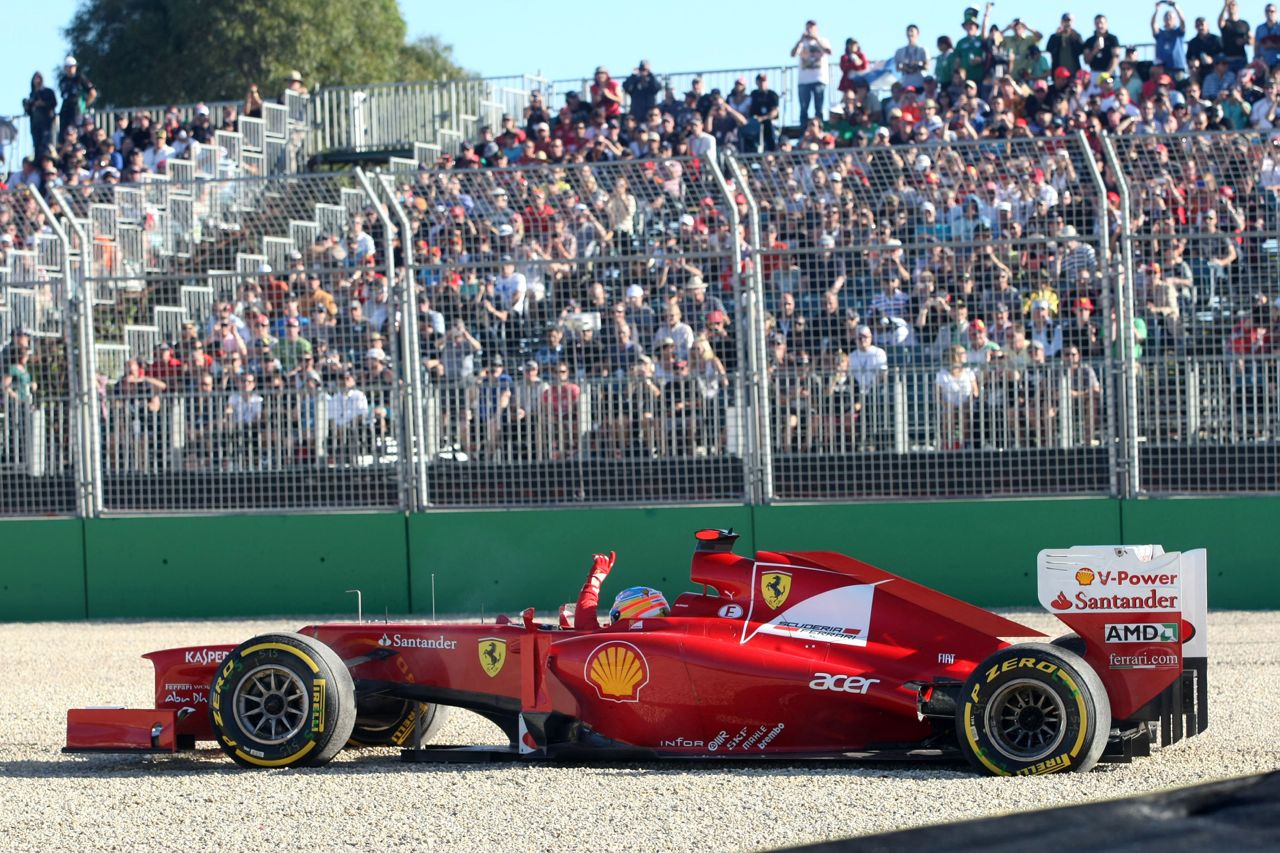Fernando Alonso (ESP), Scuderia Ferrari goes off the track in Q2