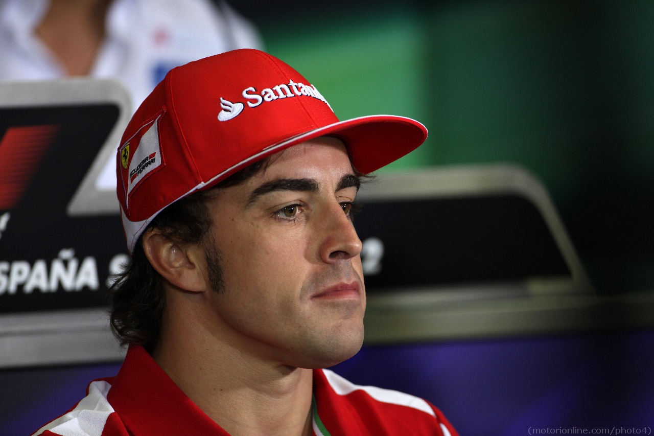 10.05.2012- Press conference, Fernando Alonso (ESP) Scuderia Ferrari F2012  