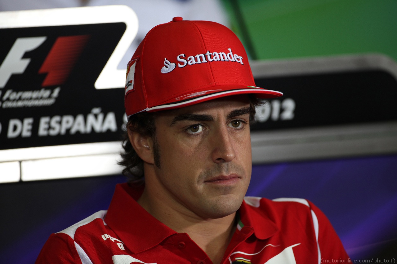 10.05.2012- Press conference, Fernando Alonso (ESP) Scuderia Ferrari F2012 