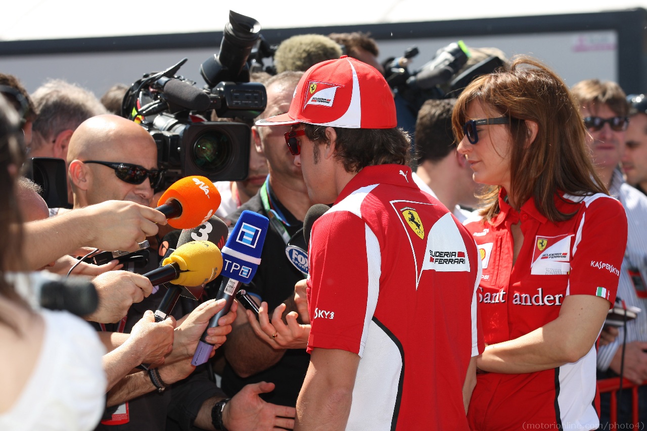 10.05.2012- Fernando Alonso (ESP) Scuderia Ferrari F2012 