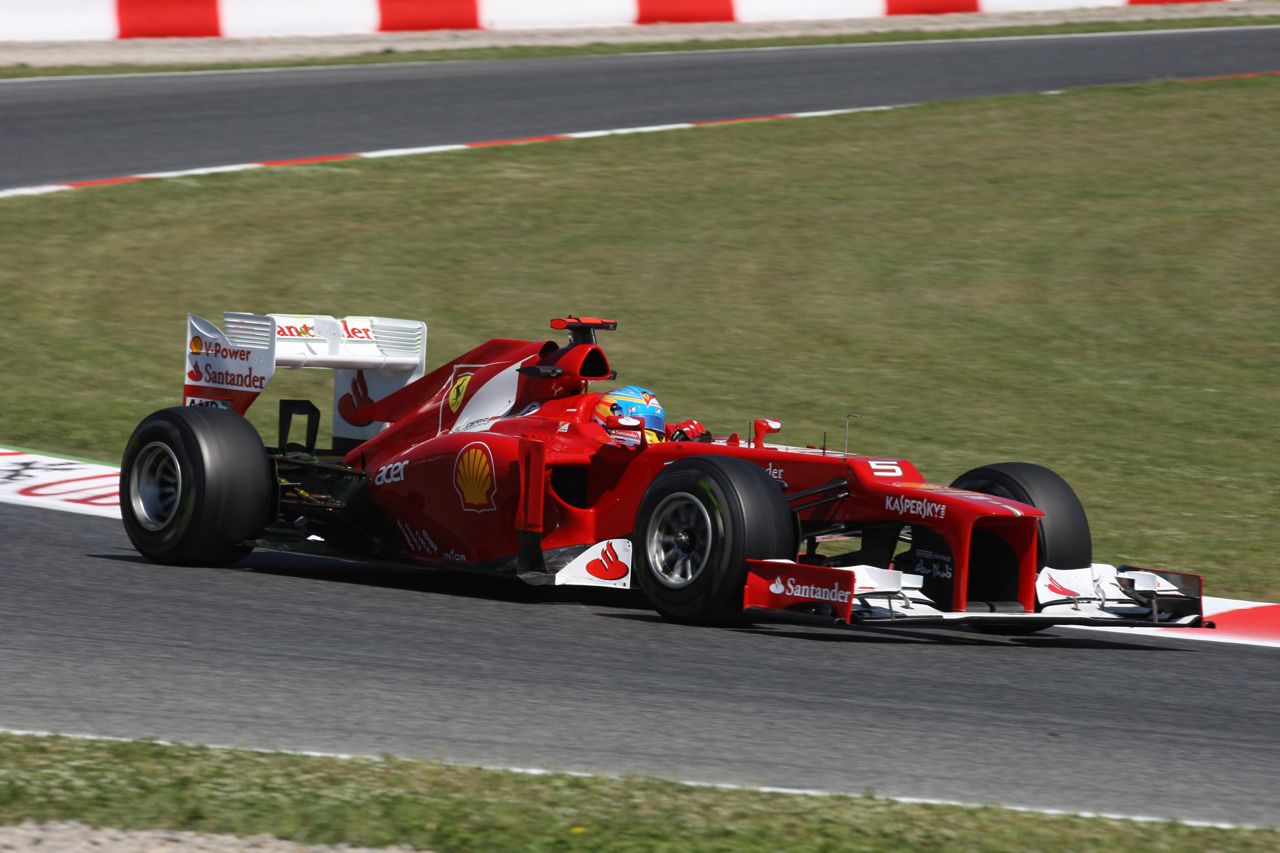 11.05.2012- Free Practice 1, Fernando Alonso (ESP) Scuderia Ferrari F2012 