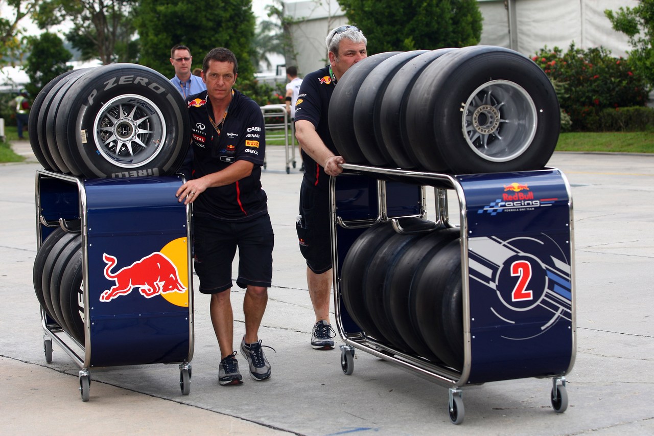 22.03.2012- Pirelli Tyres, Red Bull Racing 