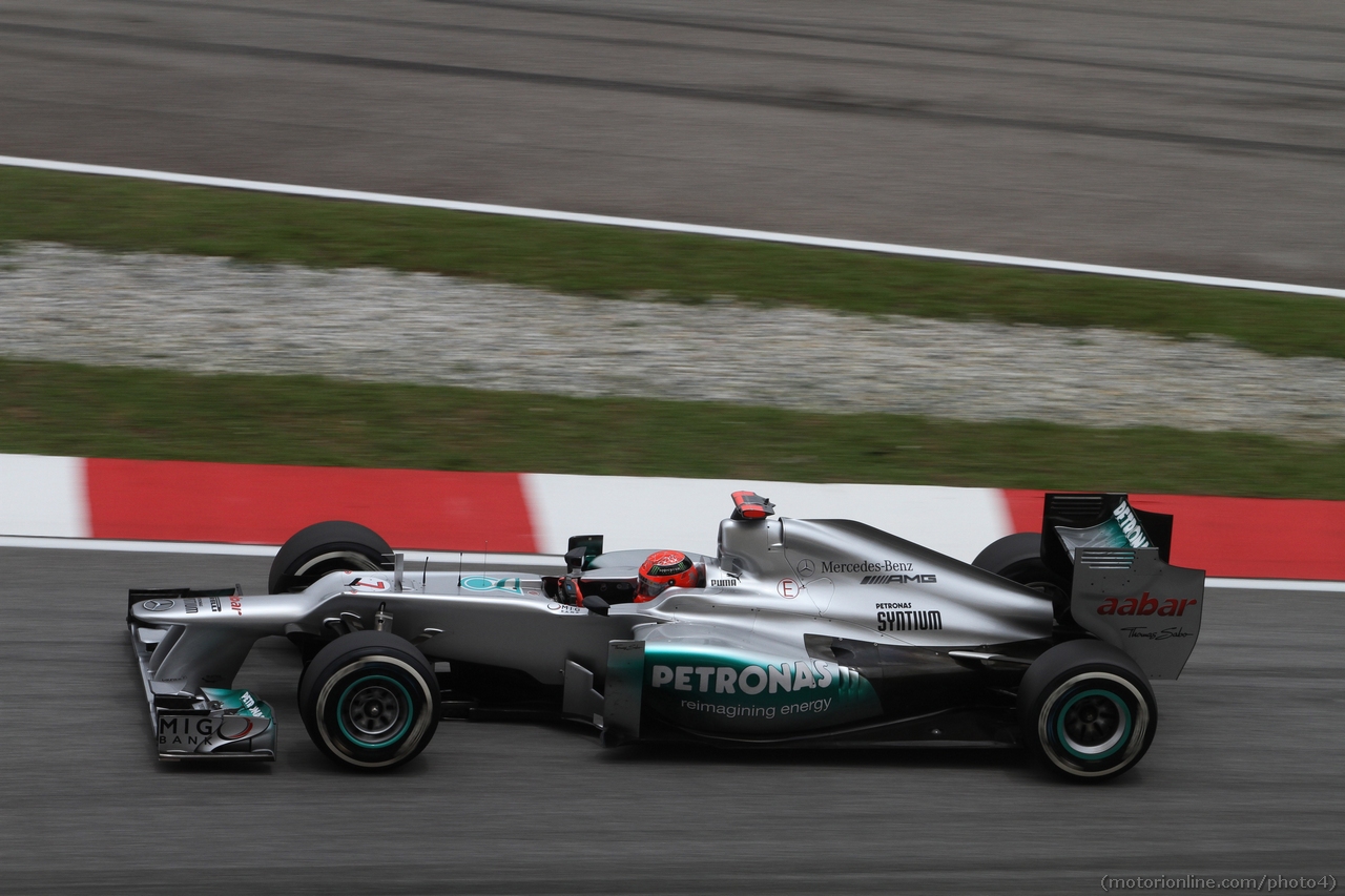 24.03.2012- Saturday Practice, Michael Schumacher (GER) Mercedes AMG F1 W03 
