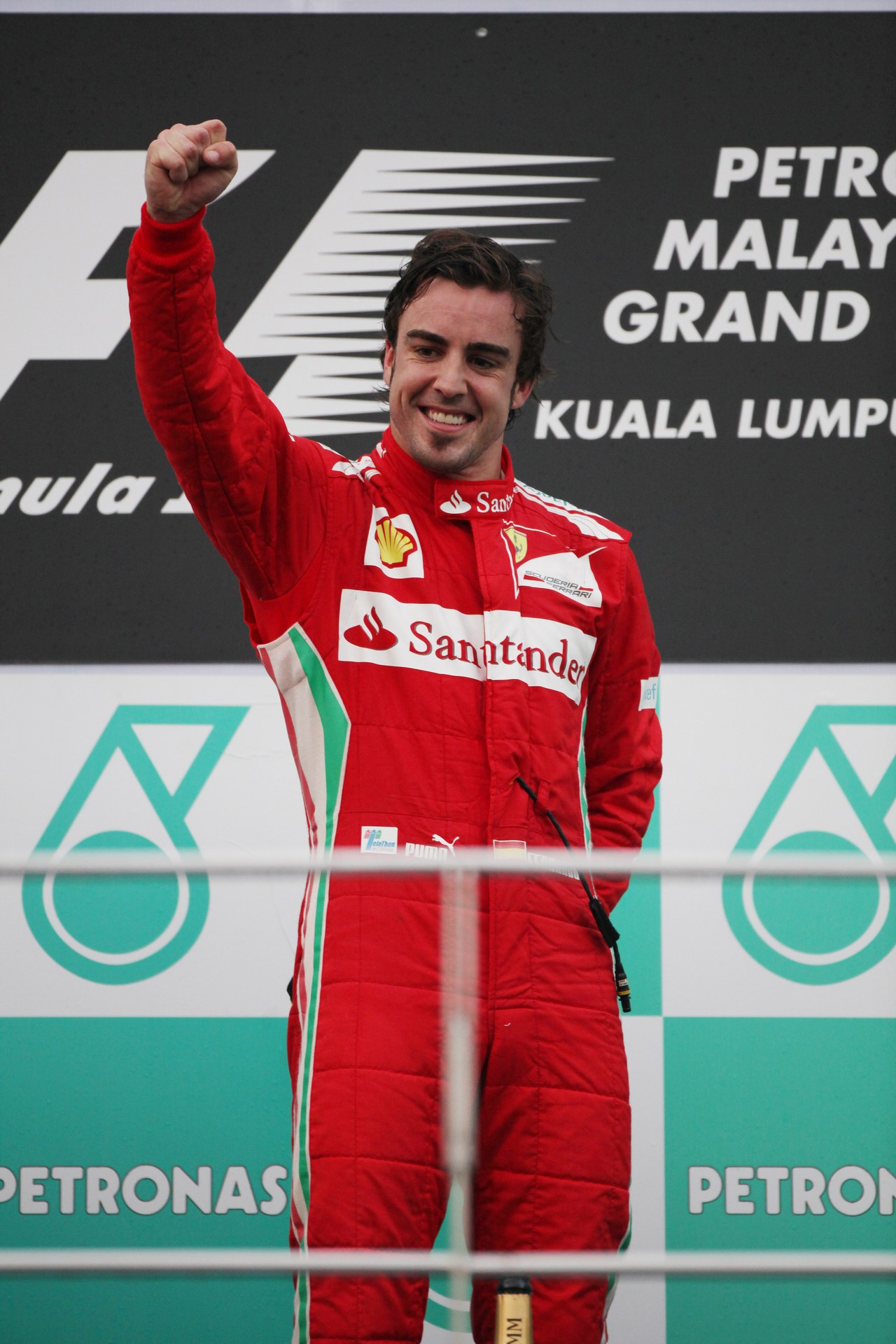 25.03.2012- Race, Fernando Alonso (ESP) Scuderia Ferrari F2012 race winner 