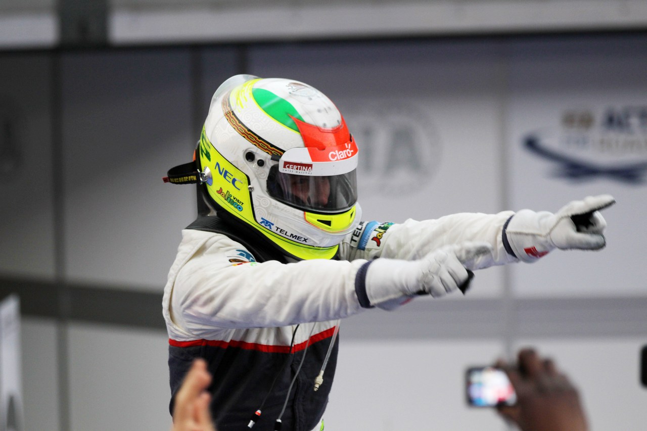 25.03.2012- Race, Sergio Pérez (MEX) Sauber F1 Team C31 2nd position 