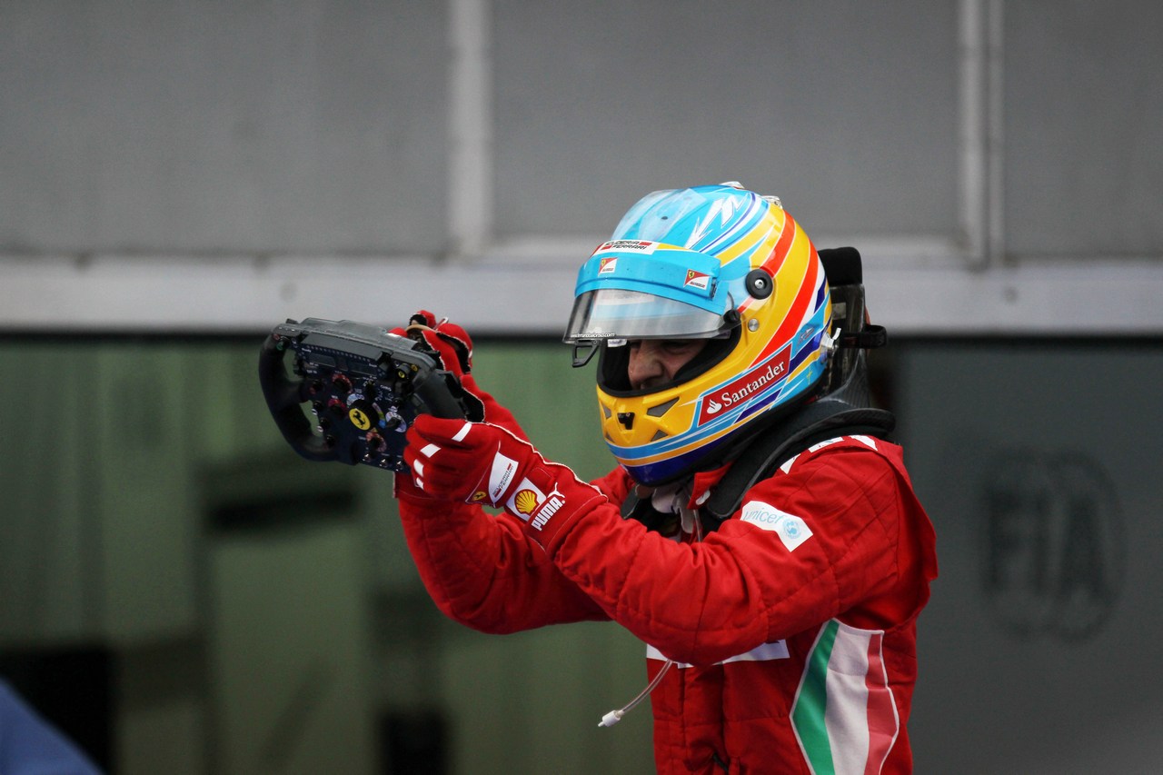 25.03.2012- Race, Fernando Alonso (ESP) Scuderia Ferrari F2012 race winner 
