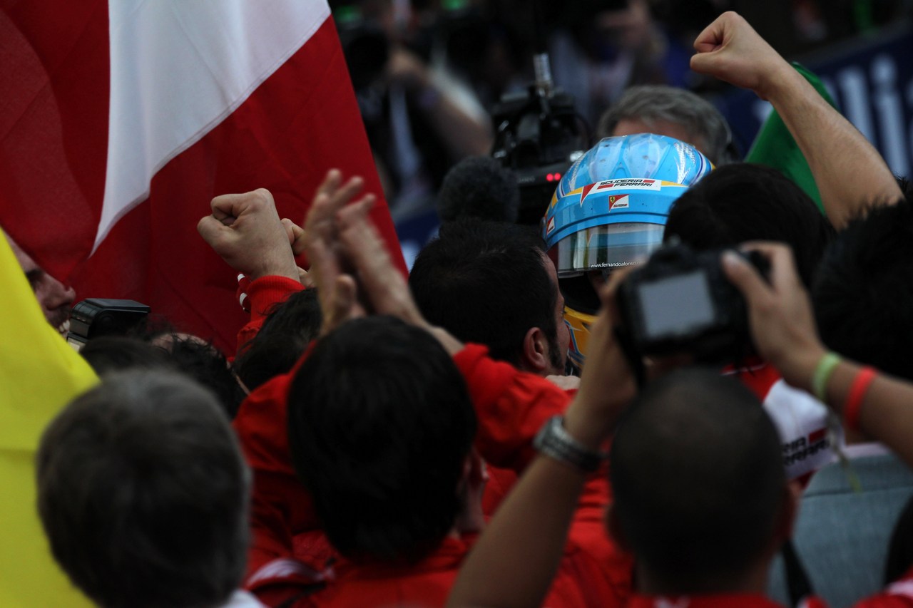 25.03.2012- Race, Fernando Alonso (ESP) Scuderia Ferrari F2012 race winner 