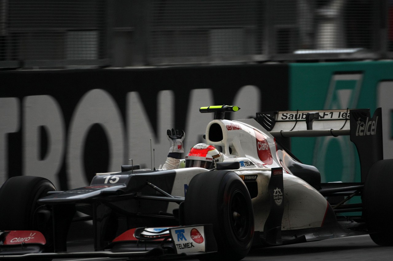 25.03.2012- Race, 2nd position, Sergio Pérez (MEX) Sauber F1 Team C31 