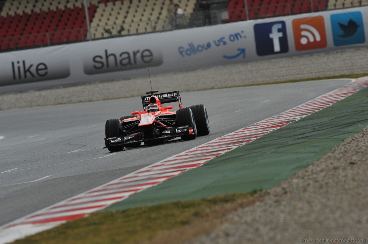 Max Chilton (GBR) Marussia F1 Team MR02.
01.03.2013. 