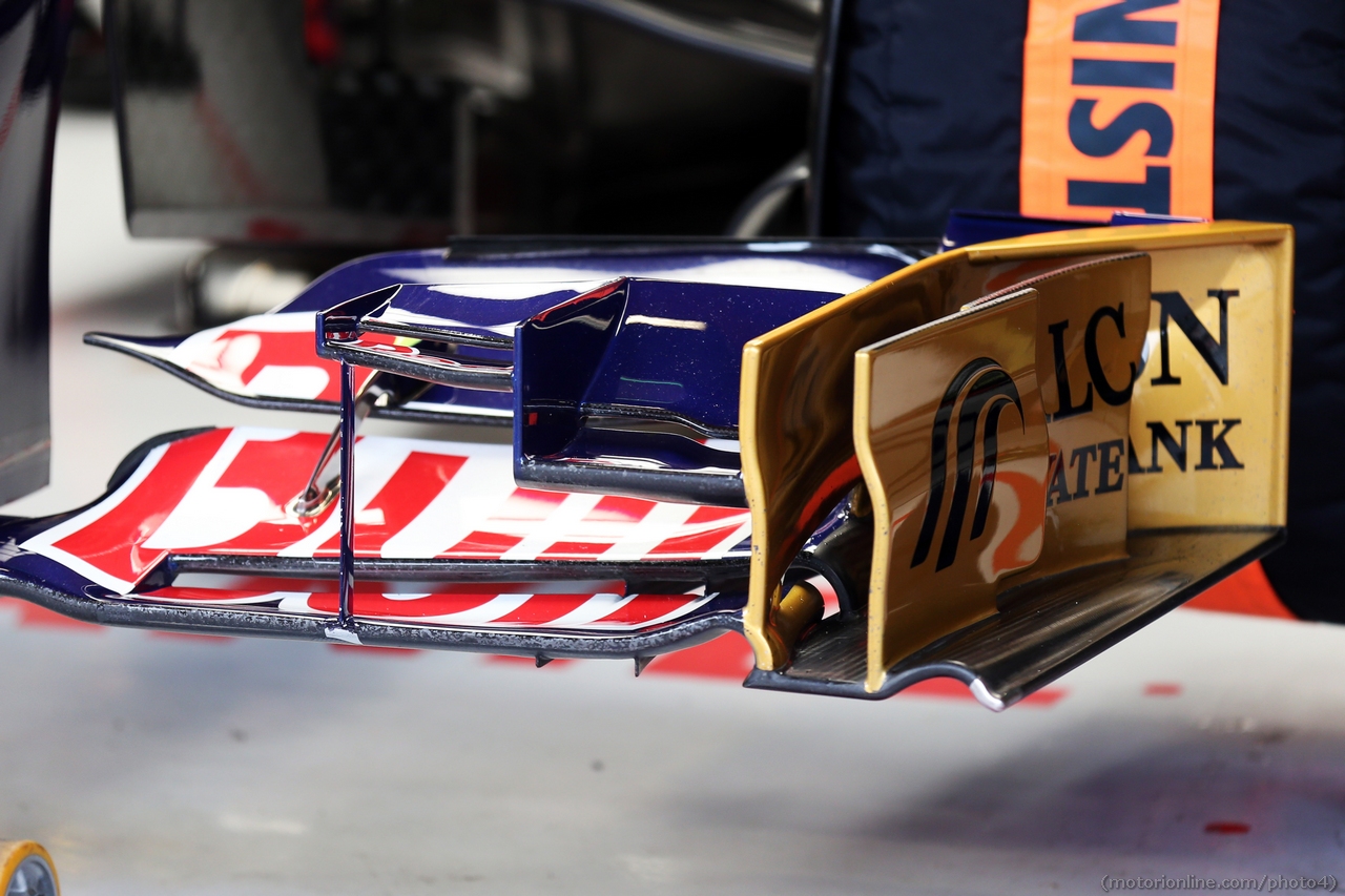 Scuderia Toro Rosso STR8 front wing.
28.02.2013. 