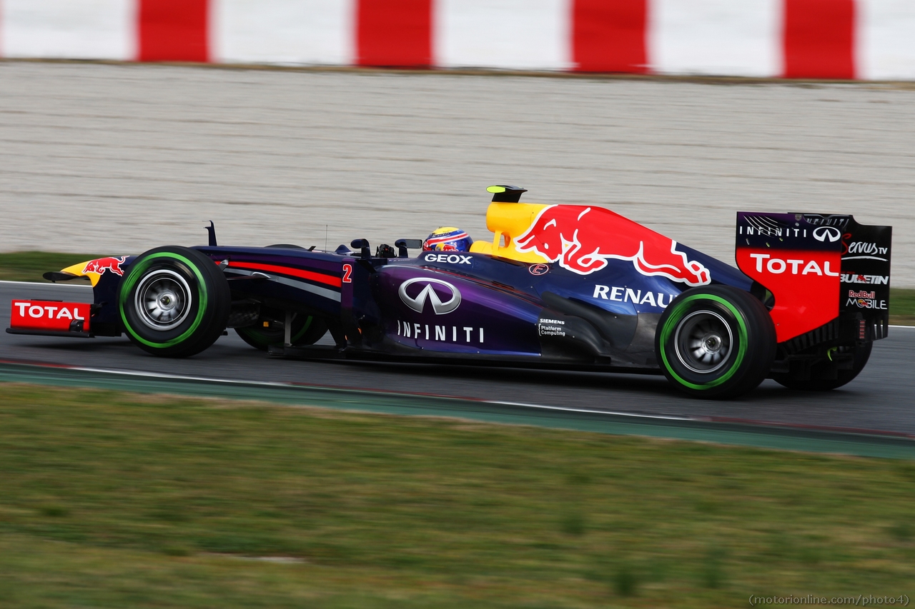 Mark Webber (AUS) Red Bull Racing RB9.
28.02.2013. 