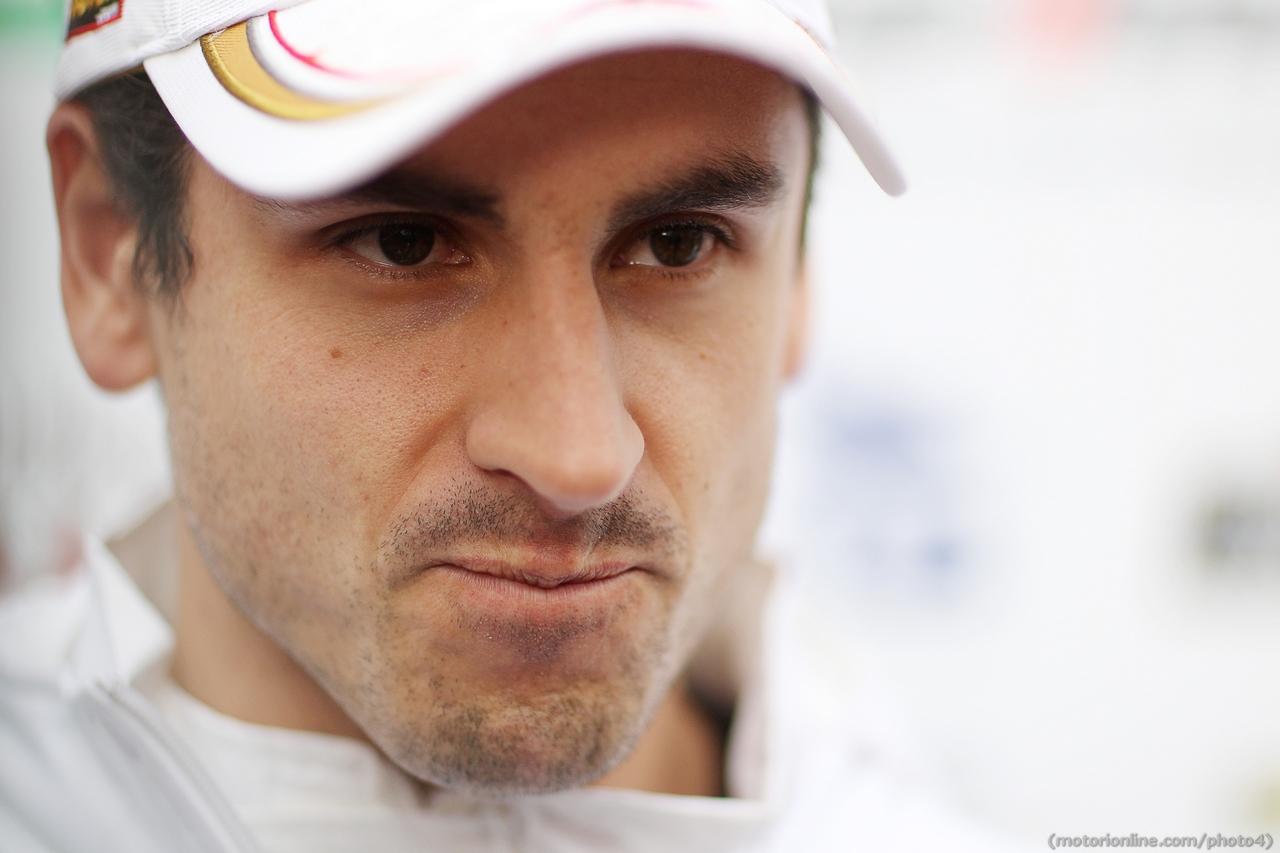 Adrian Sutil (GER) Sahara Force India F1 with the media.
28.02.2013. 