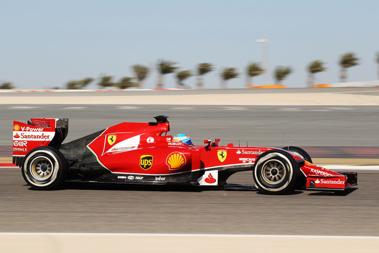 Fernando Alonso (ESP) Ferrari F14-T.
02.03.2014. Formula One Testing, Bahrain Test Two, Day Four, Sakhir, Bahrain.
- www.xpbimages.com, EMail: requests@xpbimages.com - copy of publication required for printed pictures. Every used picture is fee-liable. © Copyright: Moy / XPB Images