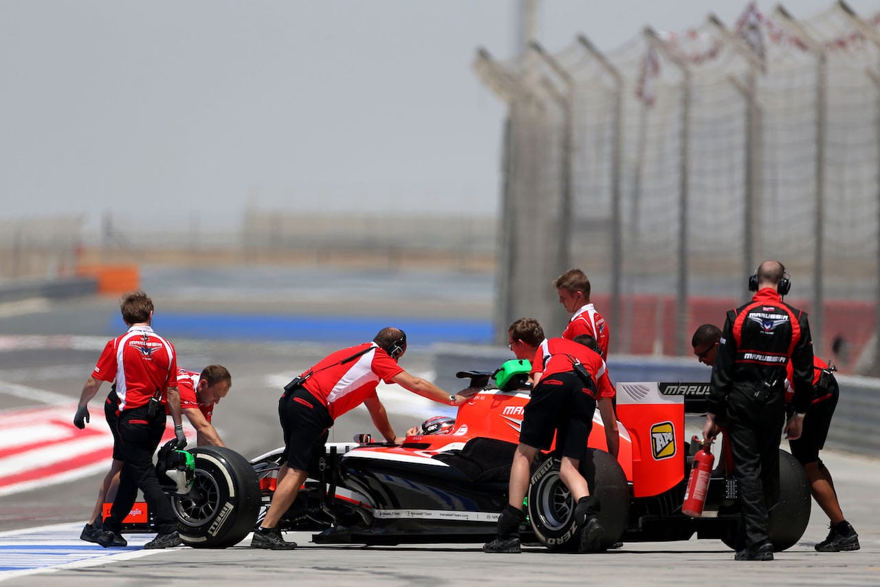 Jules Bianchi (FRA), Marussia F1 Team  
09.04.2014. Formula One Testing, Bahrain Test, Day Two, Sakhir, Bahrain.
- www.xpbimages.com, EMail: requests@xpbimages.com - copy of publication required for printed pictures. Every used picture is fee-liable. © Copyright: Charniaux / XPB Images