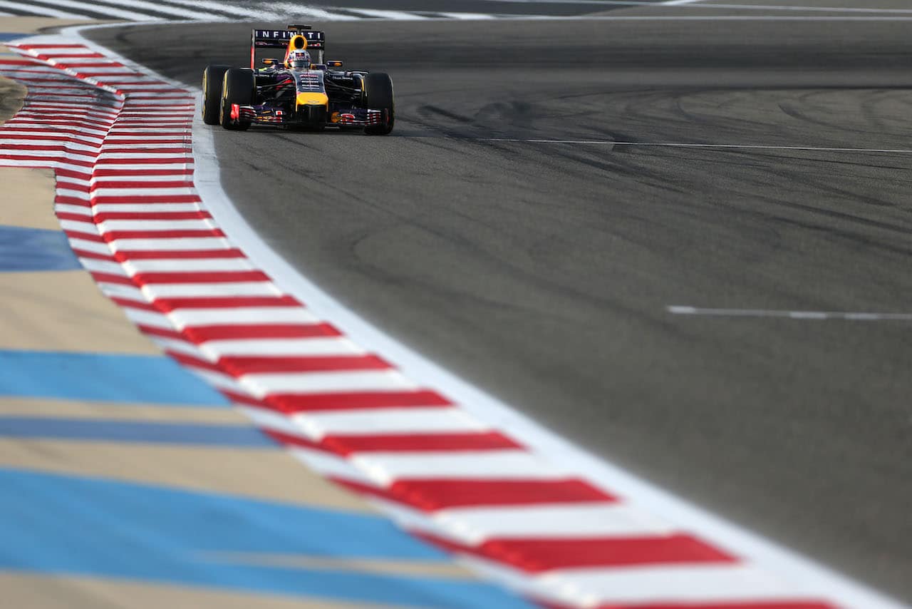 Daniel Ricciardo (AUS), Red Bull Racing 
09.04.2014. Formula One Testing, Bahrain Test, Day Two, Sakhir, Bahrain.
- www.xpbimages.com, EMail: requests@xpbimages.com - copy of publication required for printed pictures. Every used picture is fee-liable. © Copyright: Charniaux / XPB Images