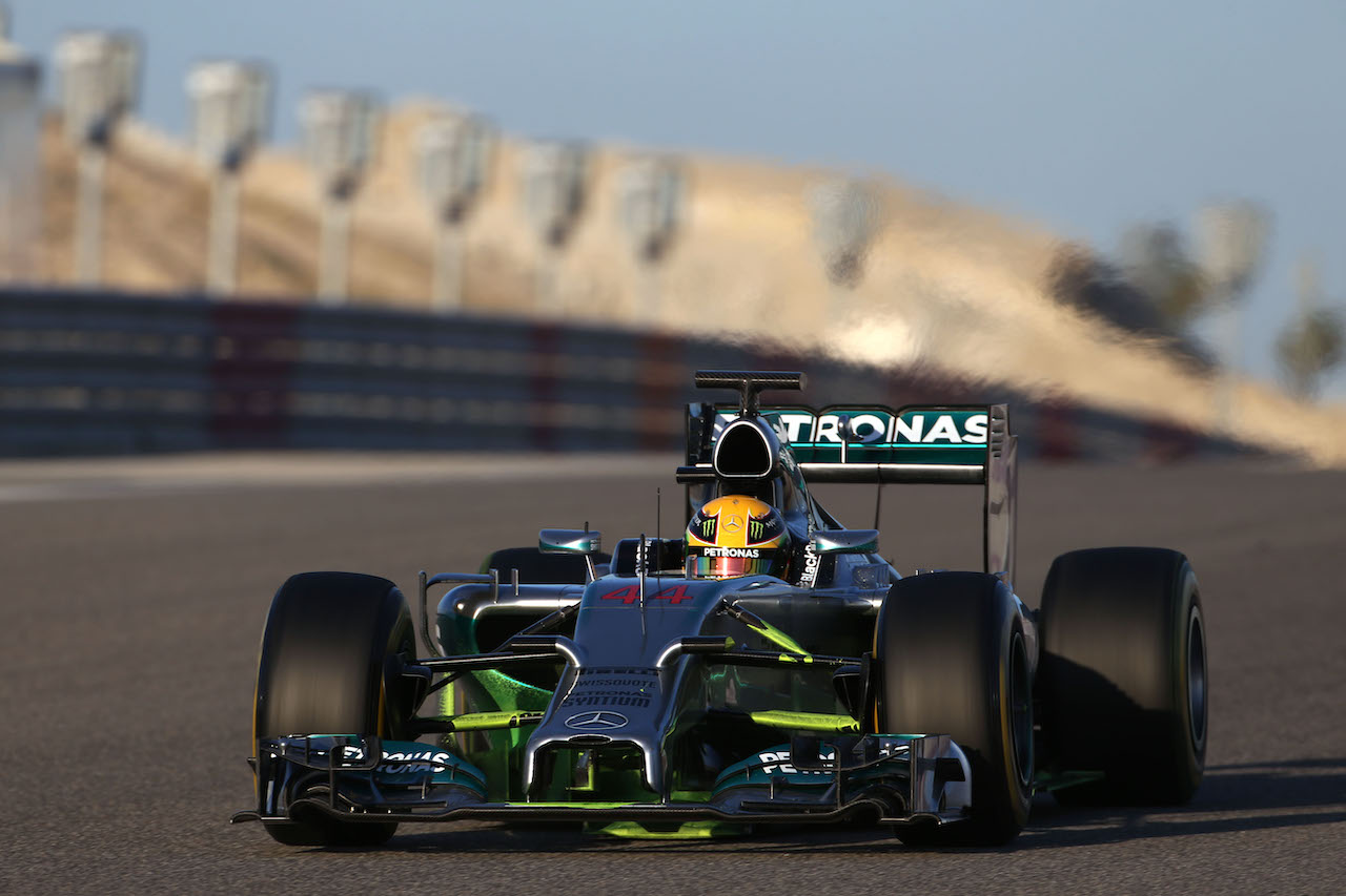 Lewis Hamilton (GBR), Mercedes AMG F1 Team 
02.03.2014. Formula One Testing, Bahrain Test Two, Day Four, Sakhir, Bahrain.
- www.xpbimages.com, EMail: requests@xpbimages.com - copy of publication required for printed pictures. Every used picture is fee-liable. © Copyright: Charniaux / XPB Images