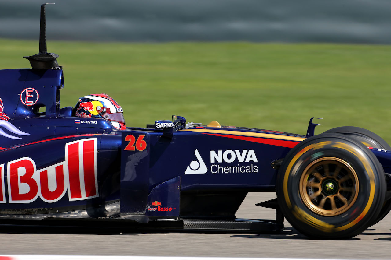 Daniil Kvyat (RUS), Scuderia Toro Rosso 
08.04.2014. Formula One Testing, Bahrain Test, Day One, Sakhir, Bahrain.
- www.xpbimages.com, EMail: requests@xpbimages.com - copy of publication required for printed pictures. Every used picture is fee-liable. © Copyright: Charniaux / XPB Images