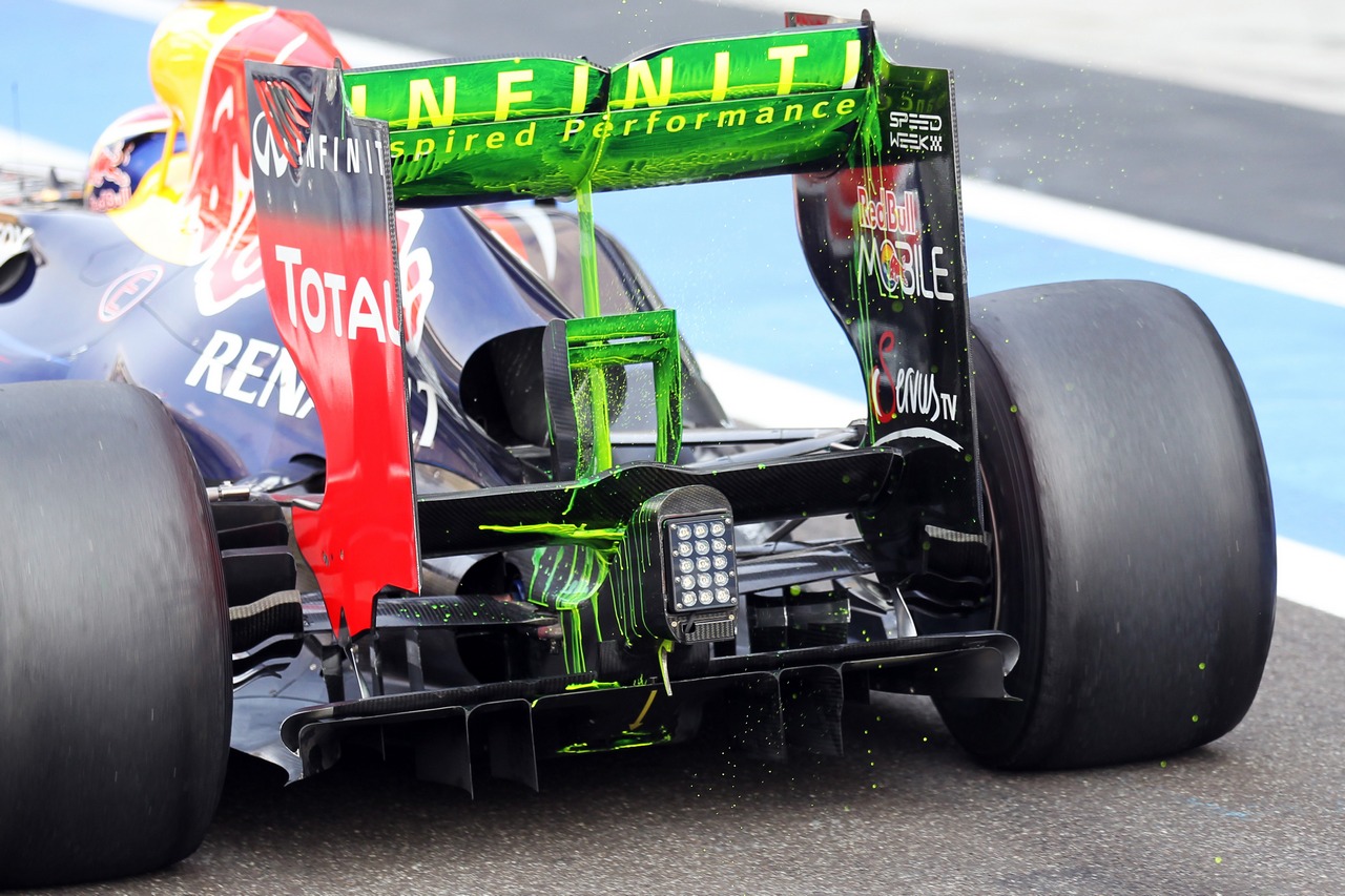 Antonio Felix da Costa (POR) Red Bull Racing RB8 Test Driver running new rear wing.
07.11.2012. Formula 1 Young Drivers Test, Day 2, Yas Marina Circuit, Abu Dhabi, UAE.
