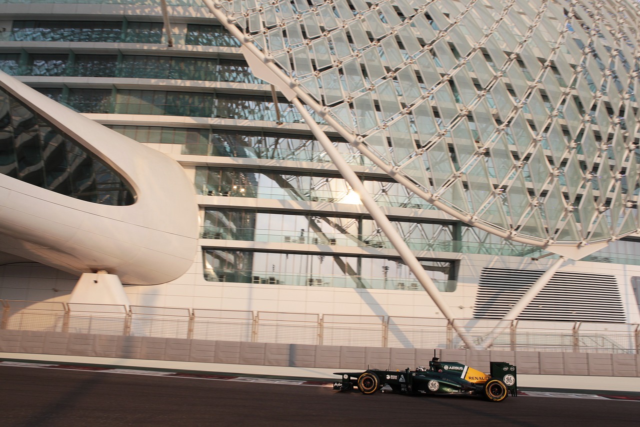 Giedo van der Garde (NED) Caterham CT01 Third Driver.
07.11.2012. Formula 1 Young Drivers Test, Day 2, Yas Marina Circuit, Abu Dhabi, UAE.
