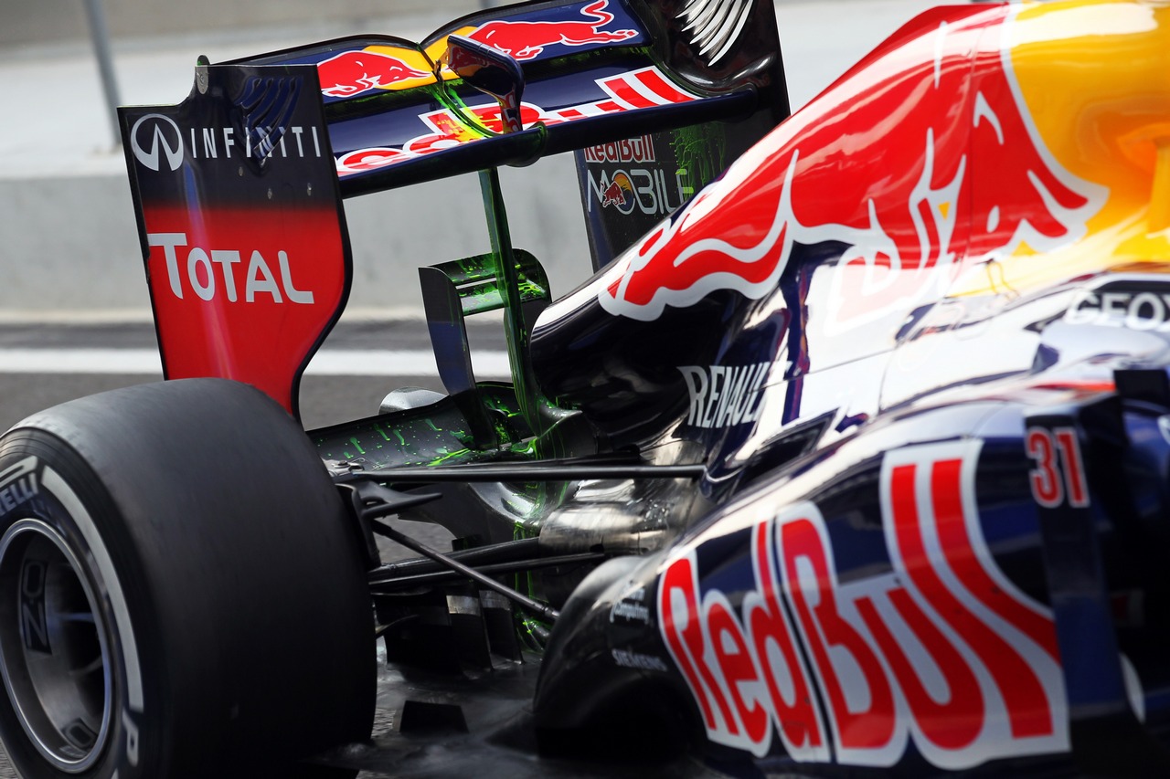 Antonio Felix da Costa (POR) Red Bull Racing RB8 Test Driver running new rear wing.
07.11.2012. Formula 1 Young Drivers Test, Day 2, Yas Marina Circuit, Abu Dhabi, UAE.
