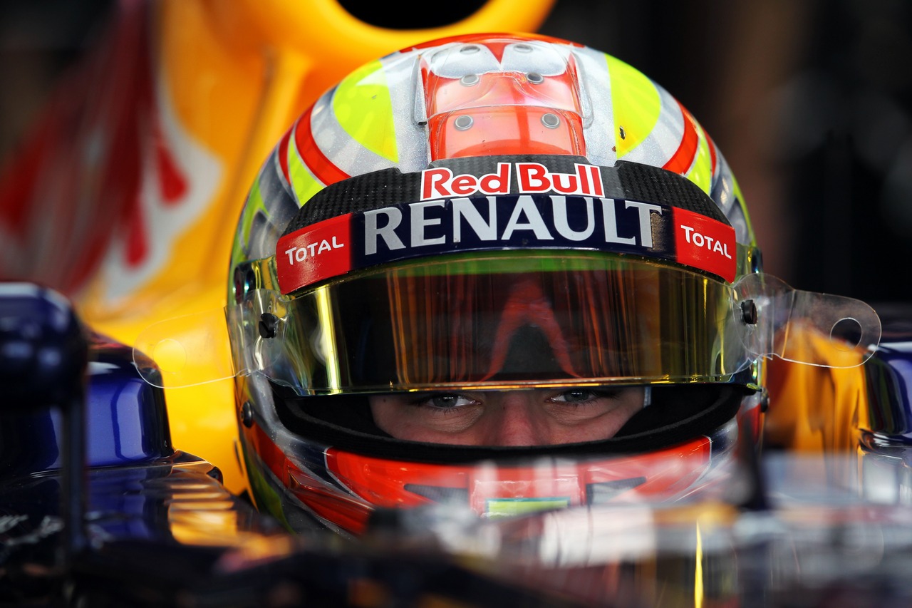 Robin Frijins (NDL) Red Bull Racing RB8 Test Driver.
08.11.2012. Formula 1 Young Drivers Test, Day 3, Yas Marina Circuit, Abu Dhabi, UAE.
