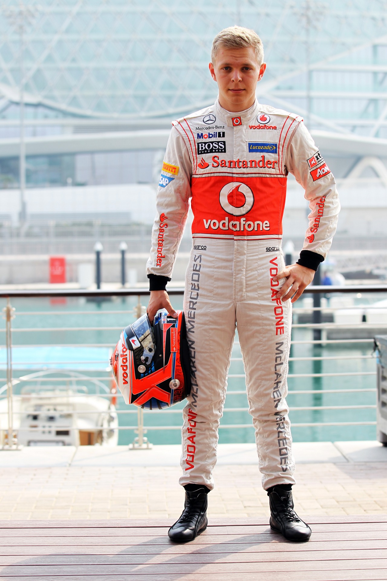 Kevin Magnussen (DEN) McLaren Test Driver.
08.11.2012. Formula 1 Young Drivers Test, Day 3, Yas Marina Circuit, Abu Dhabi, UAE.
