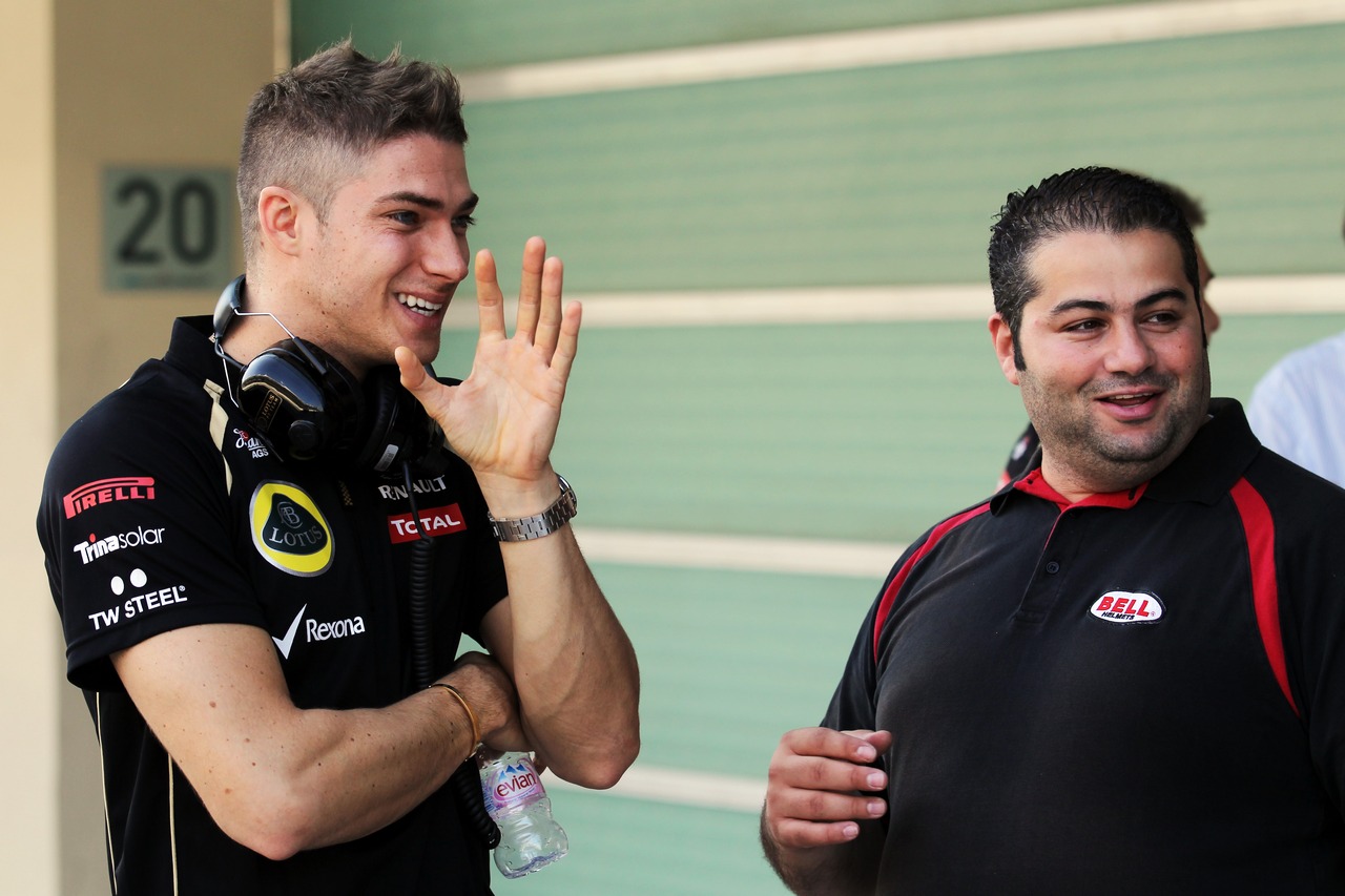 Edoardo Mortara (ITA) Lotus F1 Test Driver.
06.11.2012. Formula 1 Young Drivers Test, Day 1, Yas Marina Circuit, Abu Dhabi, UAE.
