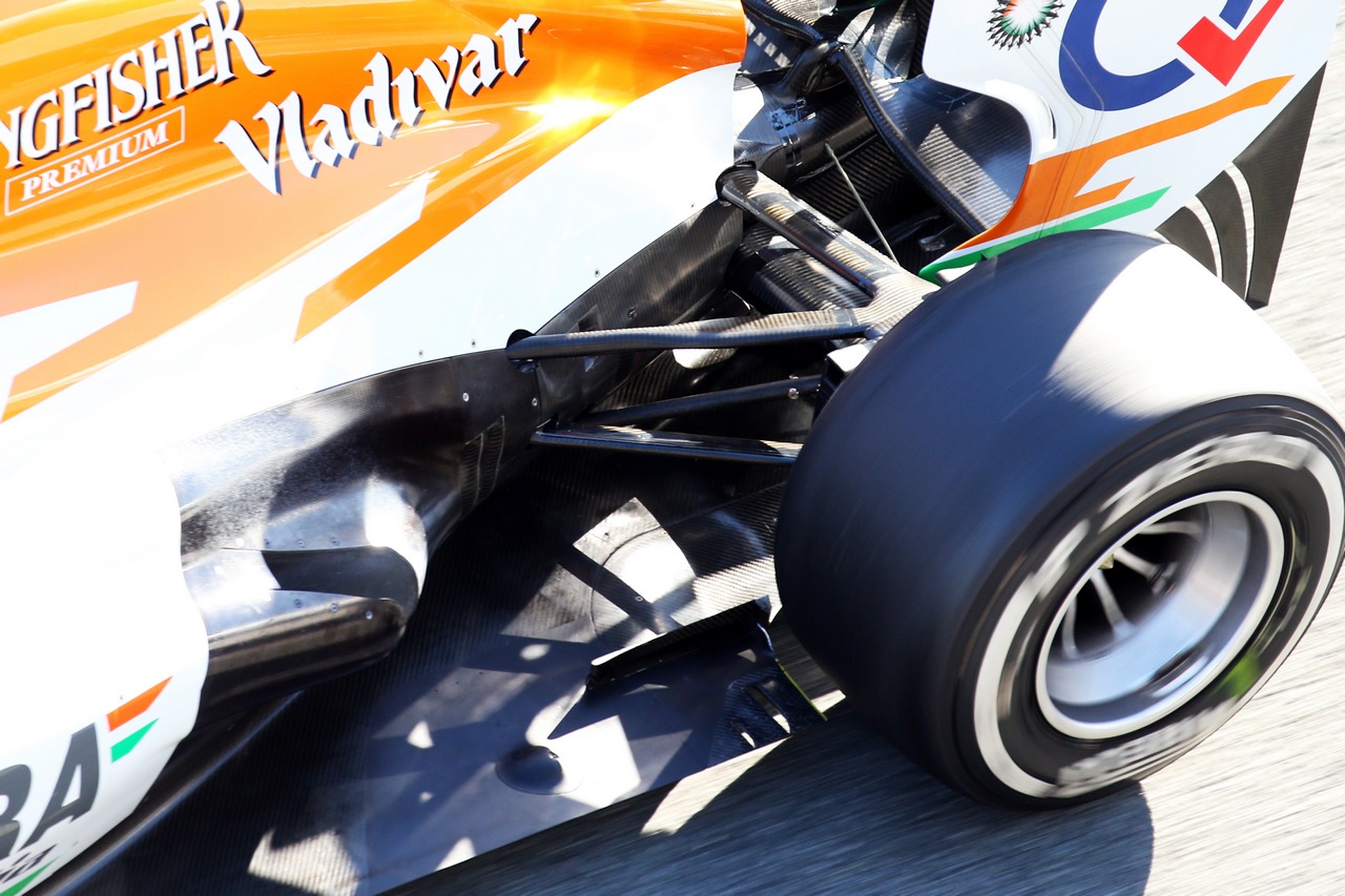 Sahara Force India F1 VJM06 rear suspension and exhaust.
07.02.2013. 