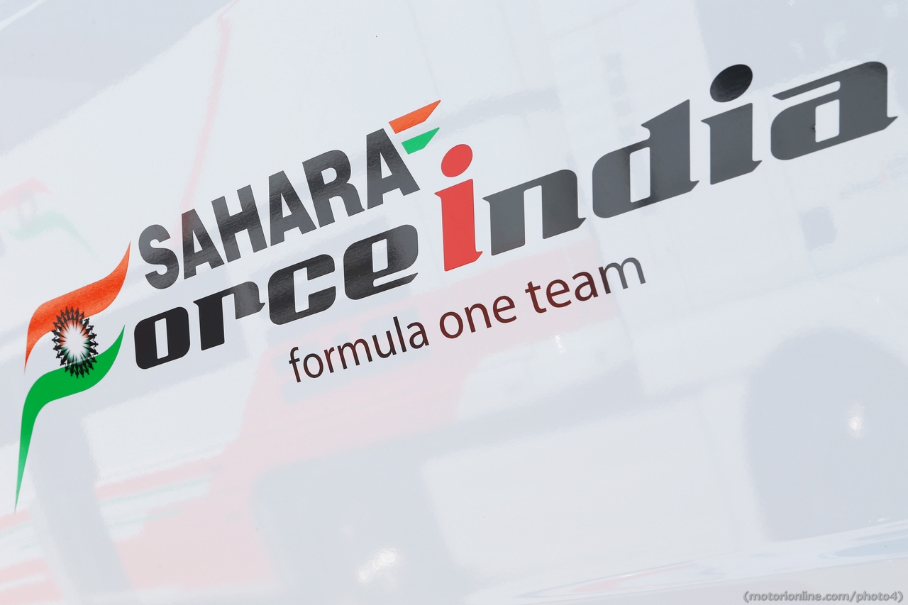 Sahara Force India F1 Team logo.
08.02.2013. 