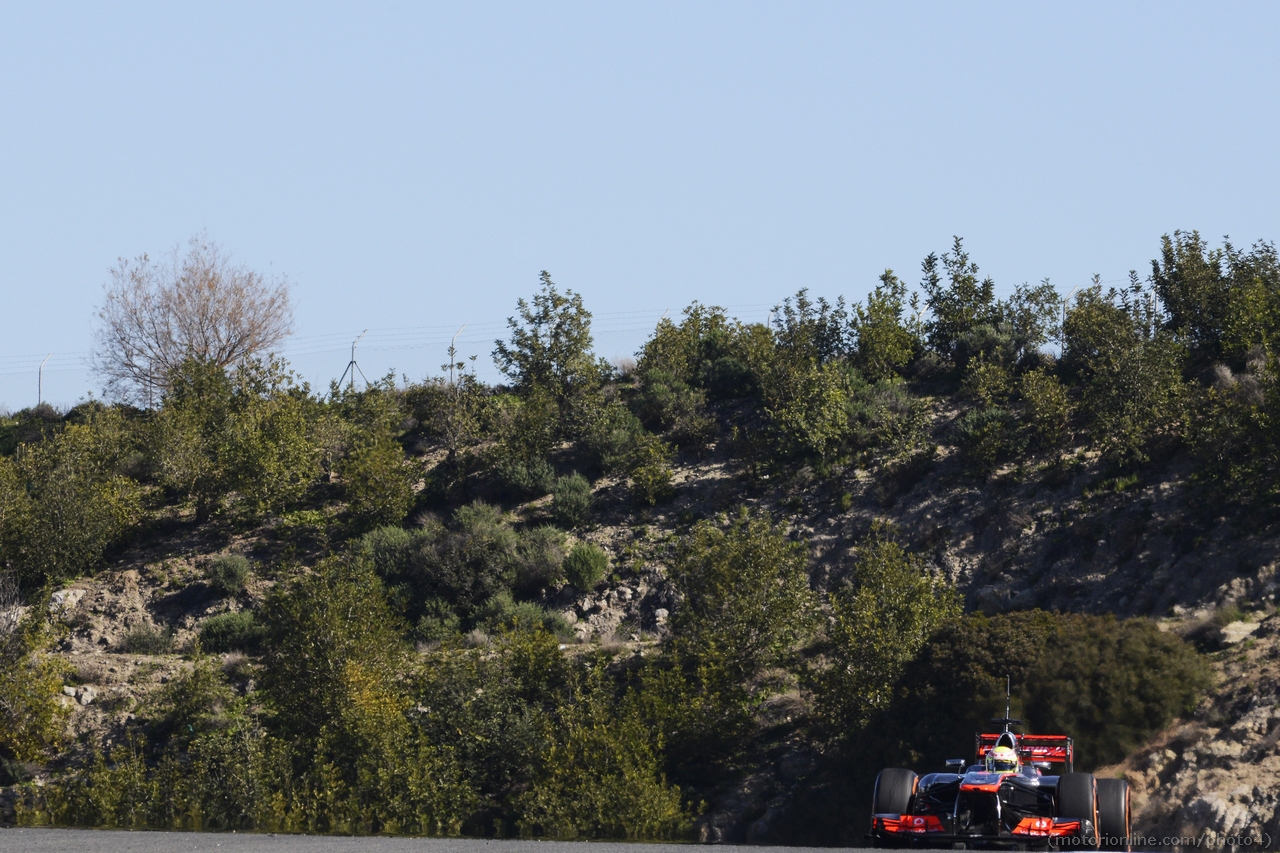 Sergio Perez (MEX) McLaren MP4-28.
