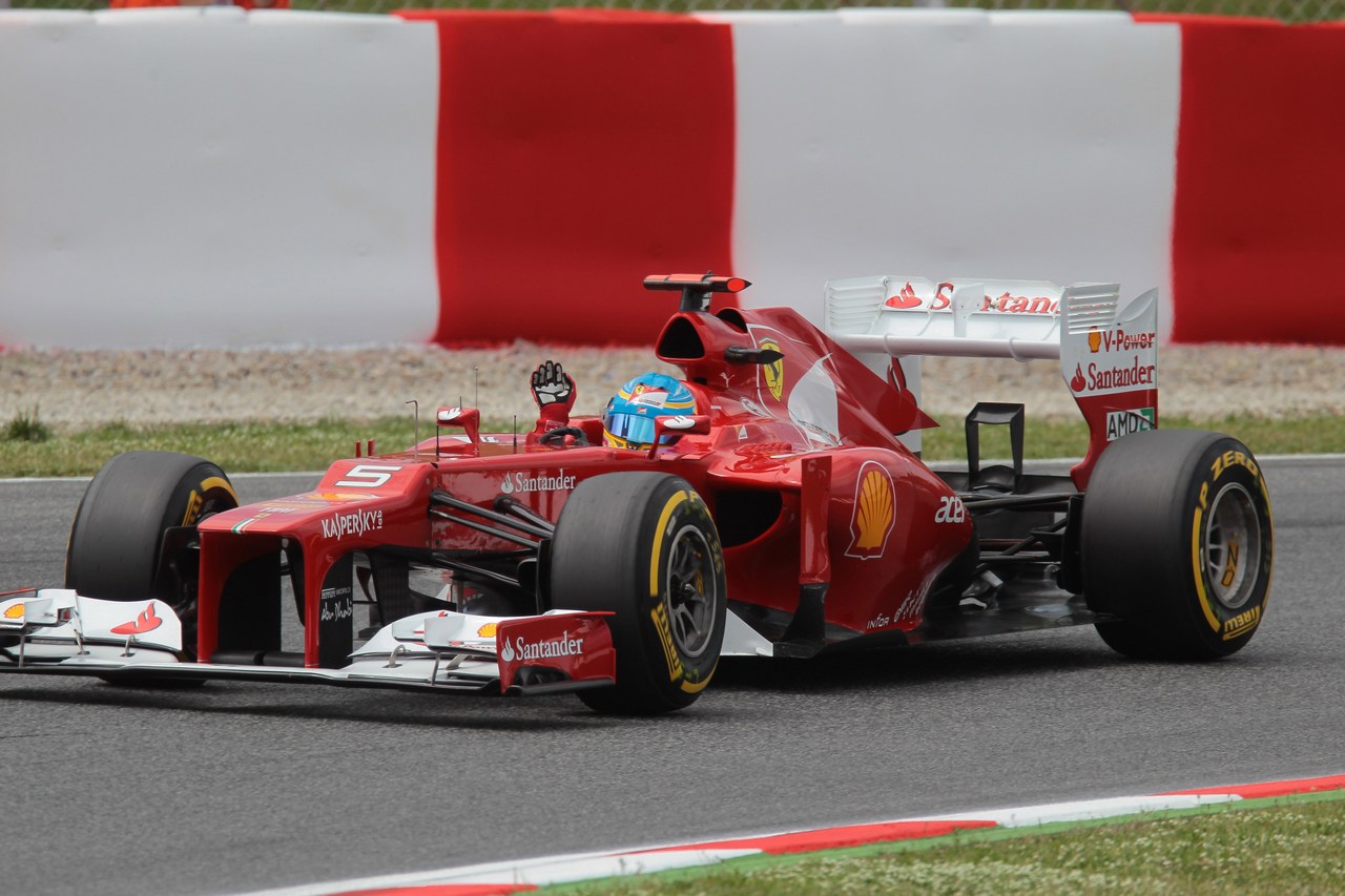 12.05.2012- Qualifying, 2nd position Fernando Alonso (ESP) Scuderia Ferrari F2012 