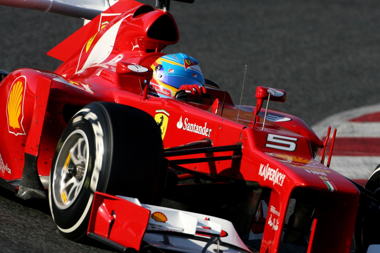 21.02.2012, Barcelona, Spain,
Fernando Alonso (ESP), Scuderia Ferrari   - Formula 1 Testing, day 1 - Formula 1 World Championship 