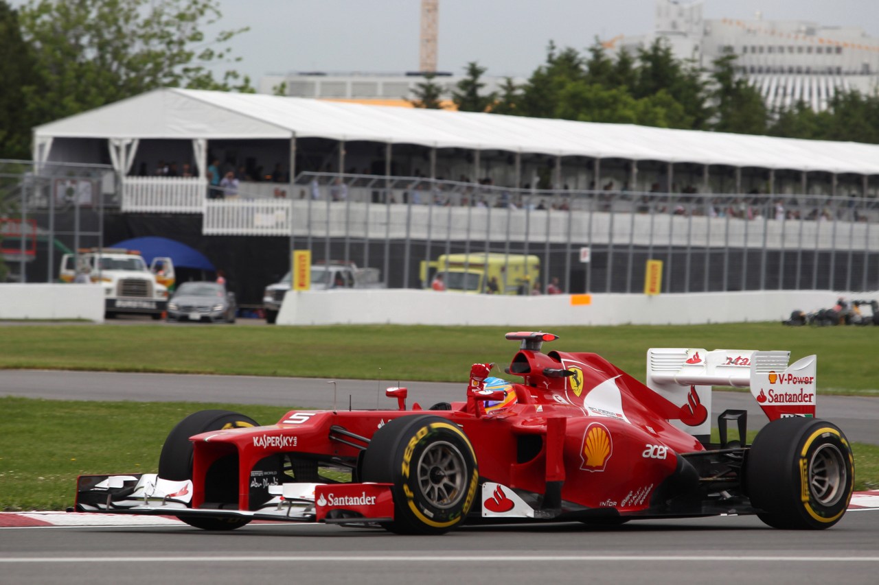 08.06.2012- Free Practice 1,  Fernando Alonso (ESP) Scuderia Ferrari F2012 