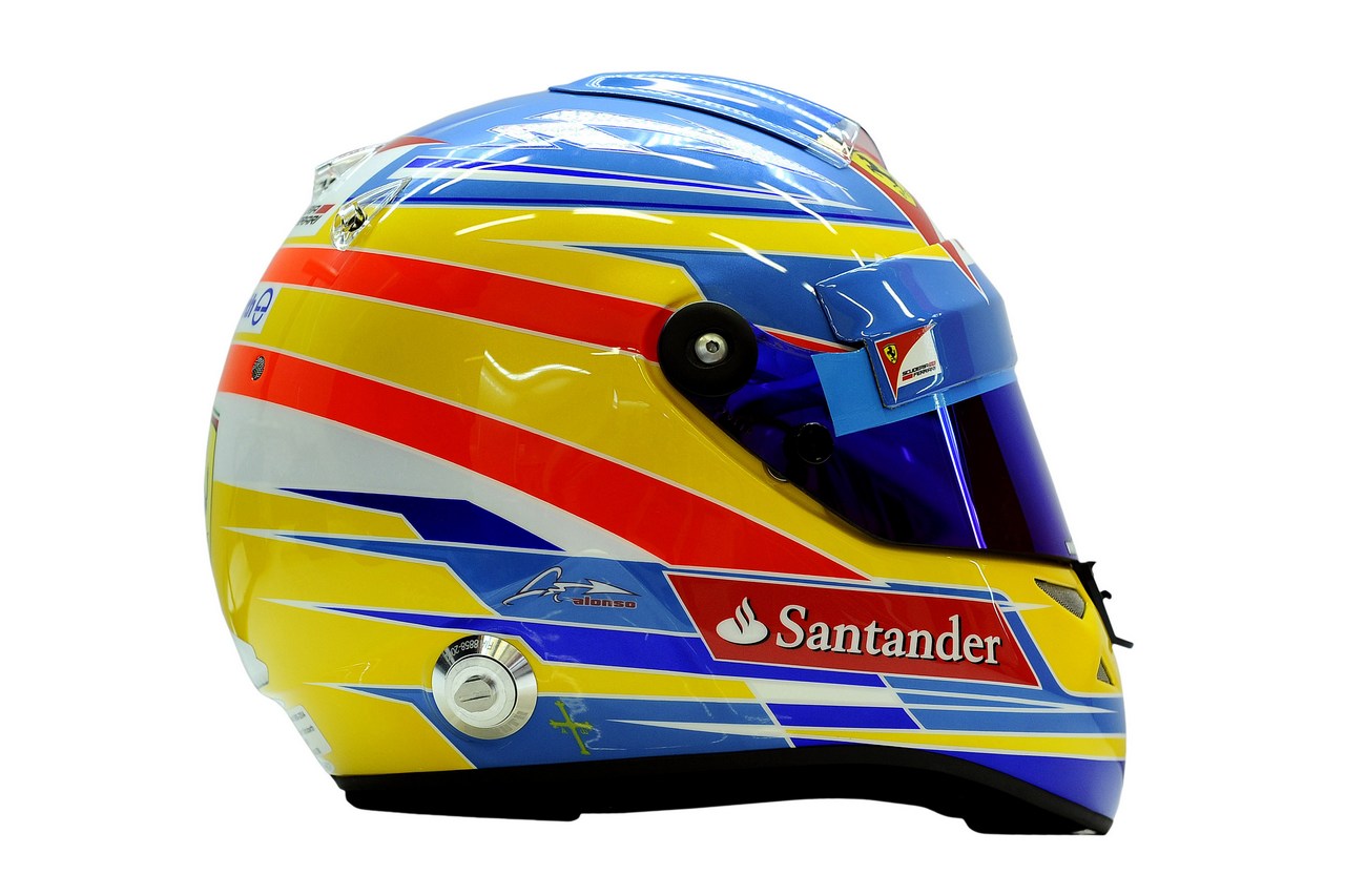 22.02.2012 Barcelona, Spain,
Fernando Alonso (ESP), Scuderia Ferrari helmet - Formula 1 Testing, day 2 - Formula 1 World Championship 