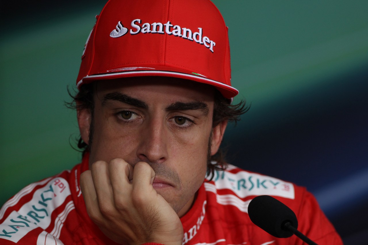 09.06.2012- Qualifying, Press conference, Fernando Alonso (ESP) Scuderia Ferrari F2012 