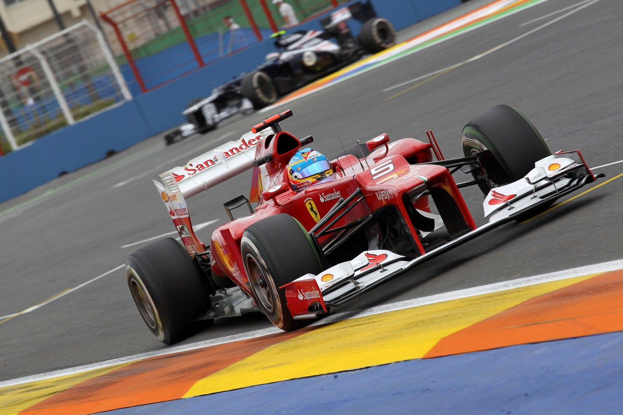 22.06.2012- Free Practice 1, Fernando Alonso (ESP) Scuderia Ferrari F2012 