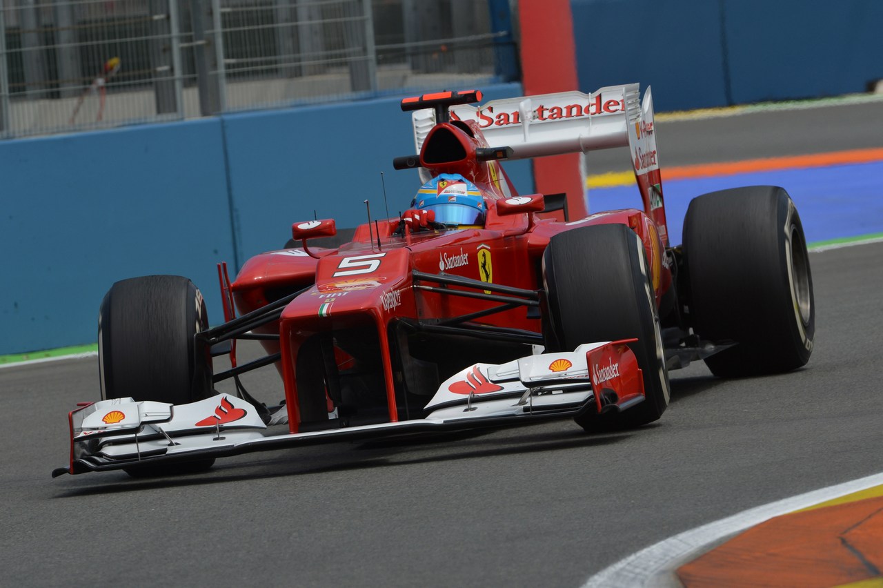 22.06.2012- Free Practice 2, Fernando Alonso (ESP) Scuderia Ferrari F2012 