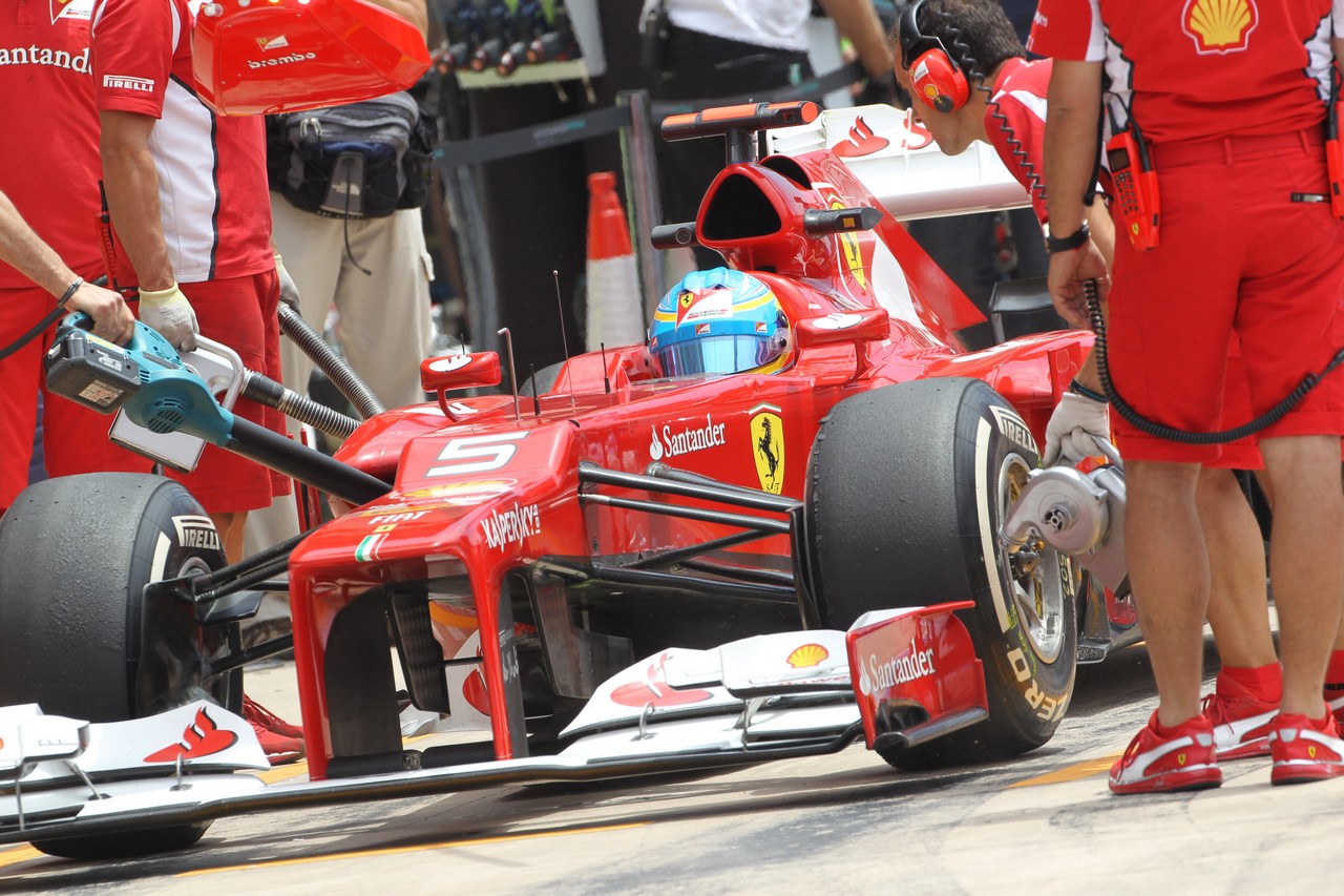 22.06.2012- Free Practice 2, Fernando Alonso (ESP) Scuderia Ferrari F2012