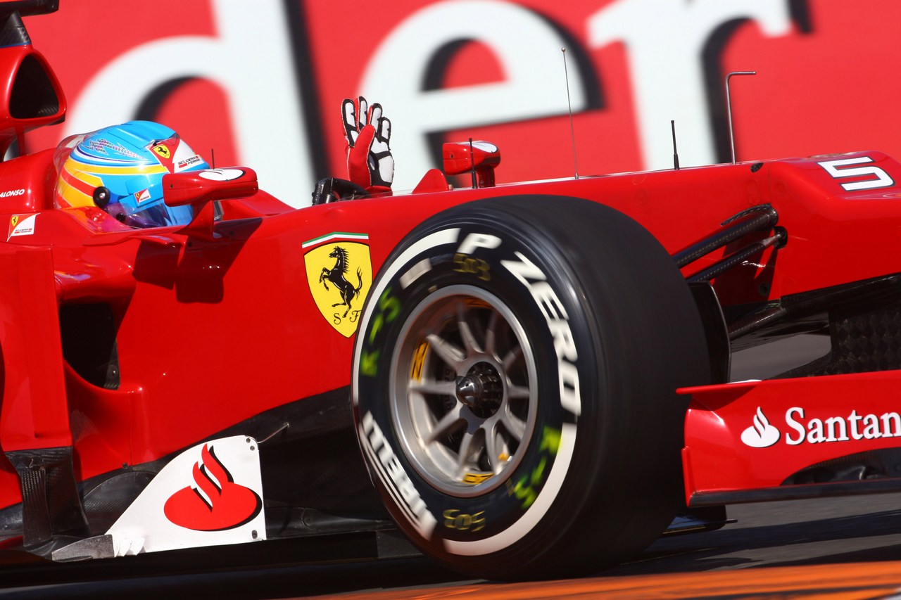 23.06.2012- Free Practice 3, Fernando Alonso (ESP) Scuderia Ferrari F2012 