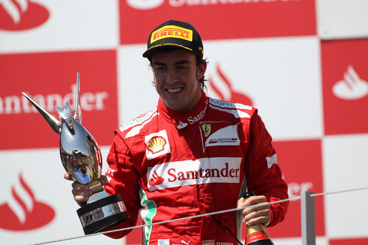 24.06.2012- Race, Fernando Alonso (ESP) Scuderia Ferrari F2012 race winner
