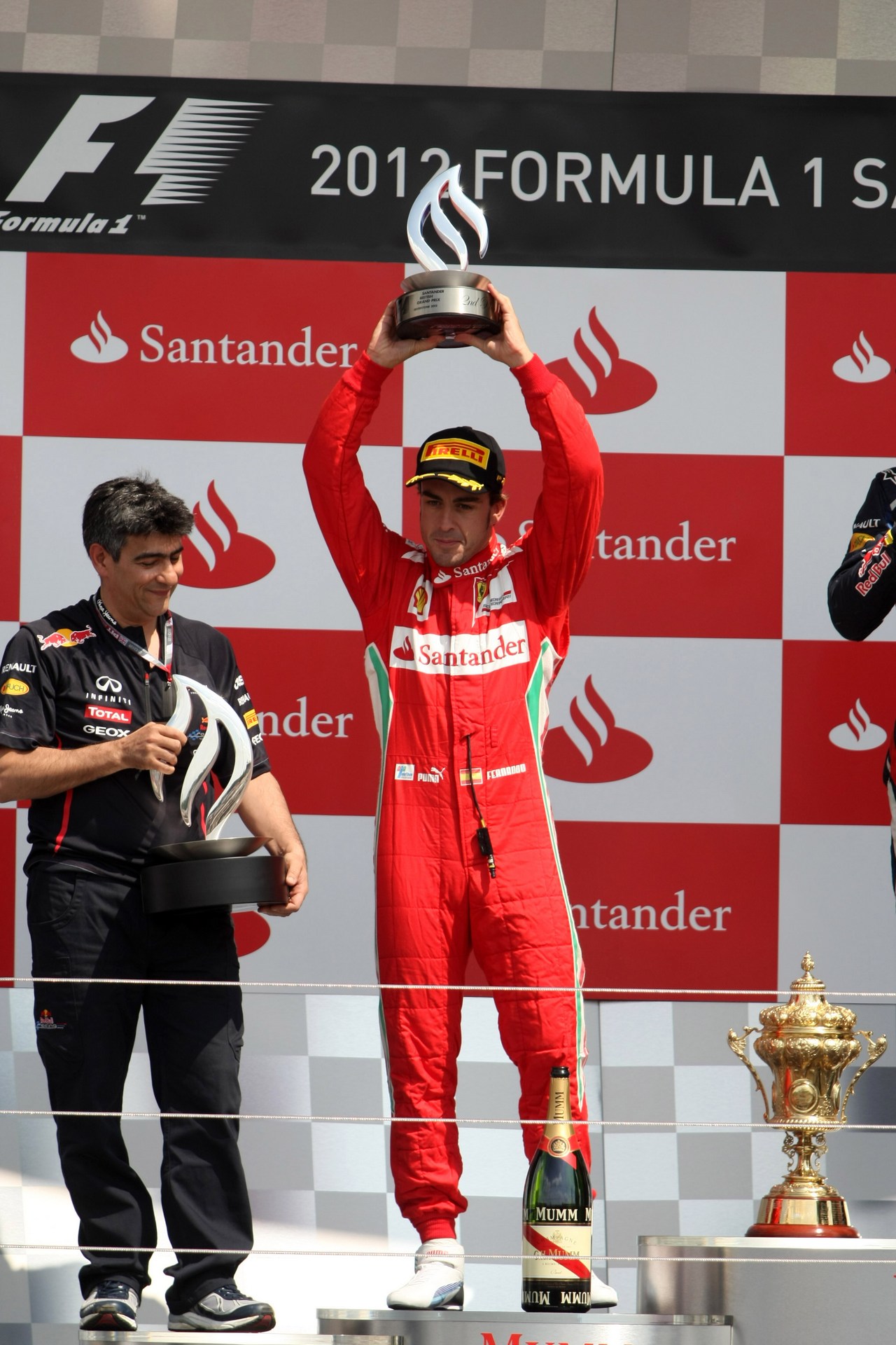 08.07.2012- Race, 2nd position Fernando Alonso (ESP) Scuderia Ferrari F2012 